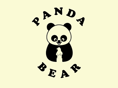 Panda Bear branding creative design illustration logo minimal vector