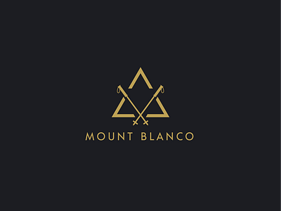 Ski Mountain Logo "Mount Blanco"