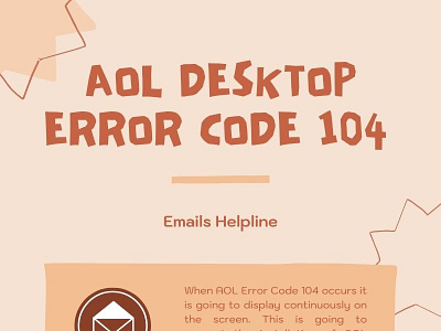 AOL Desktop Error Code 104 | Emails Helpline yahoomailnotworking