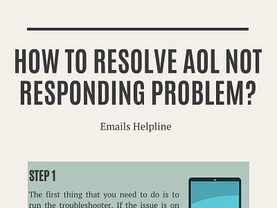 How To Resolve AOL Not Responding Problem? emailshelpline