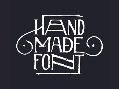 Hand made font editorial lettering logotype type typography