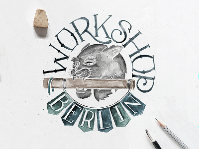 Workshop in Berlin. hand lettering illustration watercolor