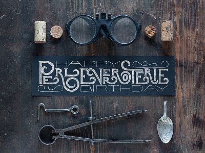 Perleverroterie. calligraphy lettering photography type