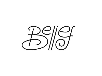 Belief calligraphy goshawaf illustration lettering леттеринг