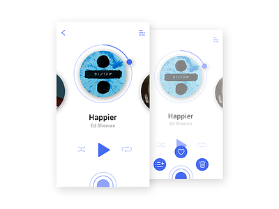 Daily UI 009 - Music Player app challenge daily interface mobile music navigation play player ui ux