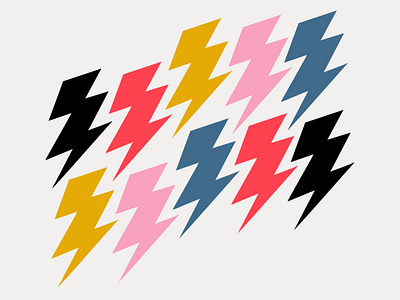 Little Lightnings ⚡️⚡️⚡️ art cute cute art design graphic design illustration lightning pattern procreate textile