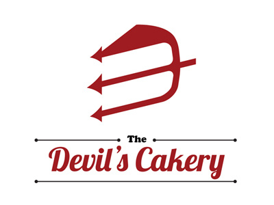 The Devils Cakery bakery brand identity ideation logo