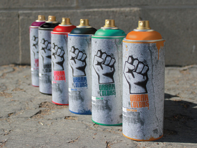 Urban Colors Spray Paints brand identity logo packaging portfolio street art urban