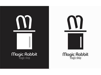 Magic Rabbit Logo logo design magic rabbit magic shop sd portfolio