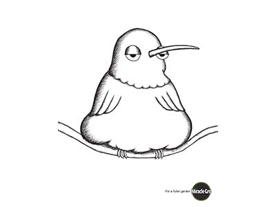 Miracle Gro Campaign - Bird advertising humming bird illustration miracle gro sd portfolio