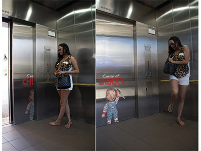 Chucky Elevator Ad