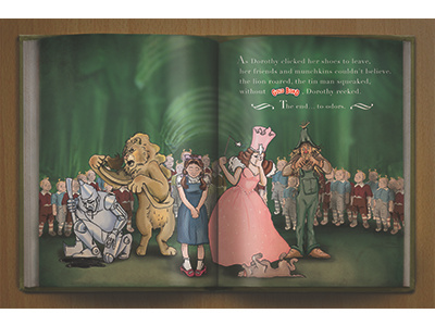 Gold Bond Wizard of Oz Ad advertising fairy tale gold bond sd portfolio wizard of oz