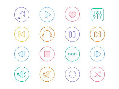 Music Icons Free Giveaway ai colour icons download flat icons free icons set freebie giveaway line icons music icons