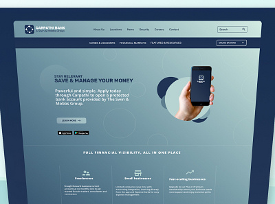 Carpathi Bank figma frontend ui ux web development