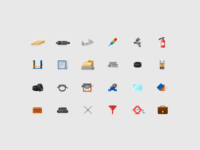 Icons for the chain of filling stations 2d creature game icon icons illustration laslow pack social ui