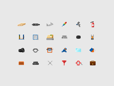 Icons for the chain of filling stations