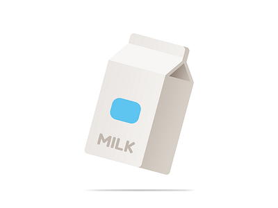 Milk 2d design flat icon illustration isometric milk pack