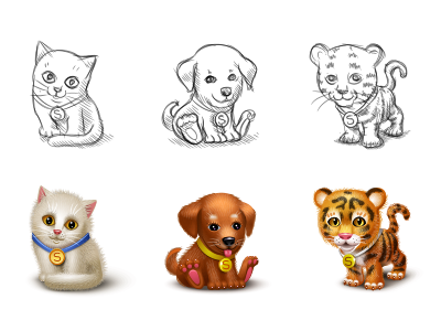 Little animals for Spaces.ru