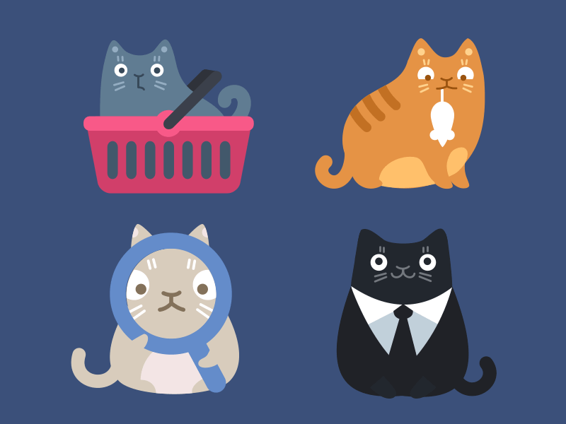 Cat Commerce Icon Pack on Behance