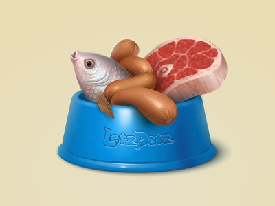 Pet Feast animal bowl feast feed fish food gift meal meat pet steak treat