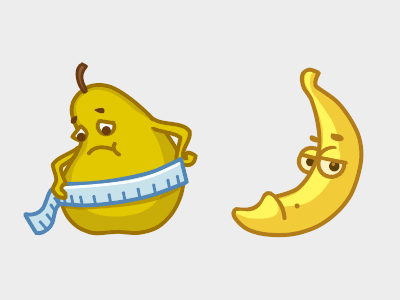 Food Stickers Animated animation banana emoji emotion food fruit gif pear sticker weight