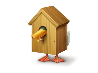 Tough life beak duck home house icon icons nail tail vkontakte wood