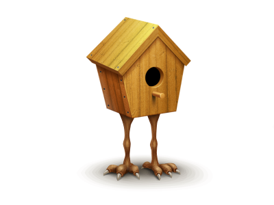 Bird house beak bird home house icon icons legs nail tail vkontakte wood