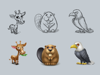 Virtual gifts for spaces.ru beaver eagle gifts giraffe icon iconka icons virtual