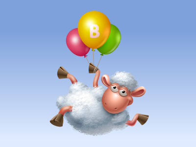 Floating Sheep baloons gift icon iconka icons sheep virtual vkontakte