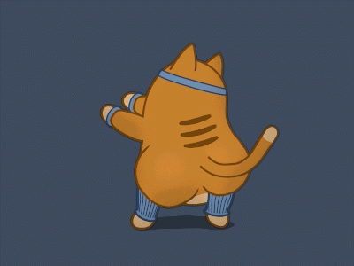 Dance Dance Dance animal animation cartoon cat character. mascot dance dancing gif pet