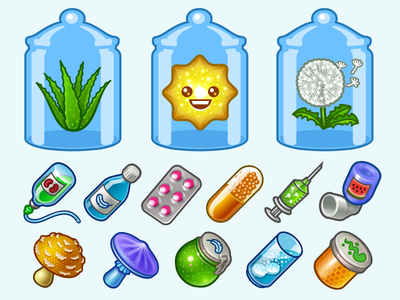 My Hospital Icons bell fungi game graphics healthcare hospital icons medical plant play sun