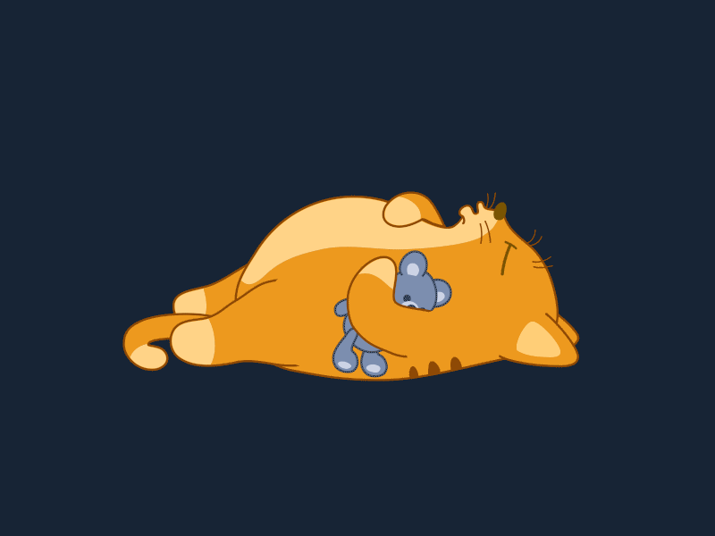 Catnap.live animal animation cat character gif nap pet sleep website