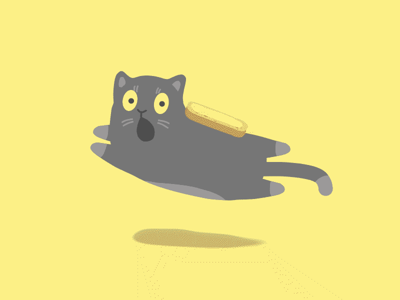 A Sandwich Cat for Butter Camera (bybutter.com) animal animation butter cat gif pet sandwich