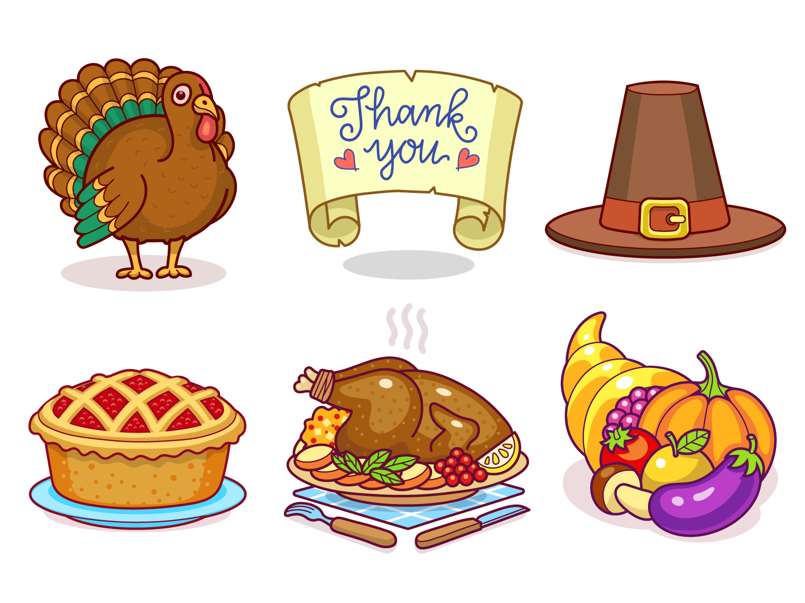 Thanksgiving Stickers By Denis Sazhin On Dribbble