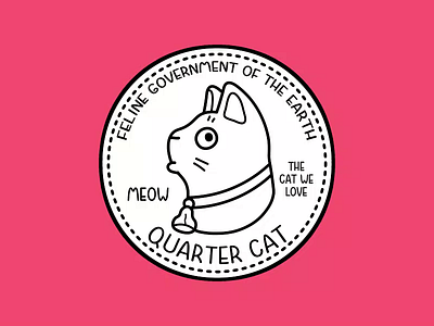 Cat Quarter animal animation cartoon cat character coin gif money pet quarter video
