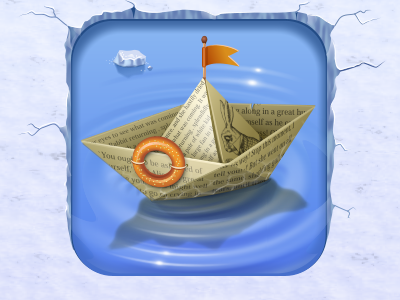 iBoat bagel boat bread flag ice icon iconka paper paperboat rabbit