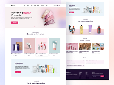 Beauty E-commerce Website Design Concept