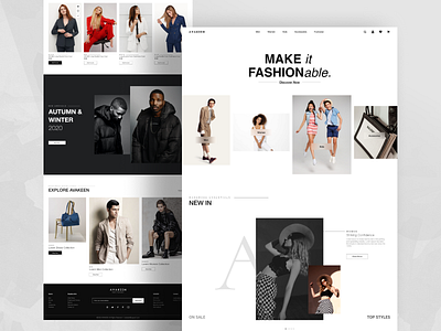 AVAKEEN : Ecommerce Fashion Store UI Concept