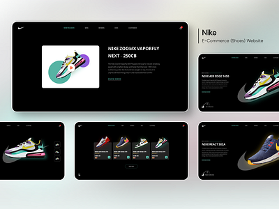 E-commerce Website for Nike Premium Shoes with Minimalistic
