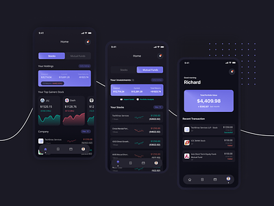 Investovo App UI Design app design groww investment investovo moneycontrol stock market ui uidesign uxdesign