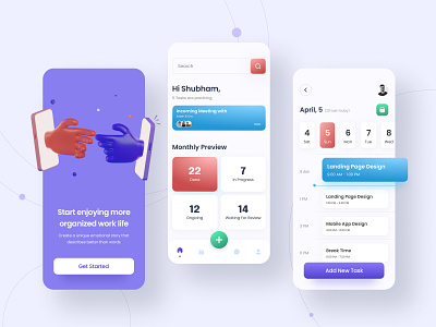 Task Manager Mobile App | UI Design Concept V2.0