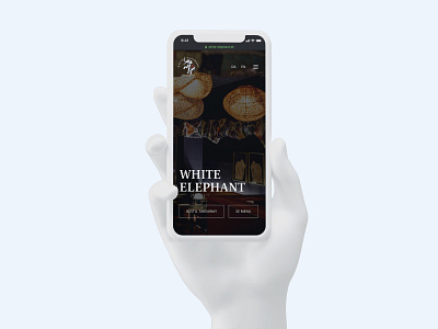 Thai Restaurant Website Mobile Design