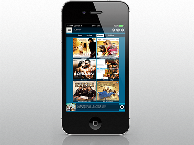 Mobile-Music Player-UI Library (Mockup)
