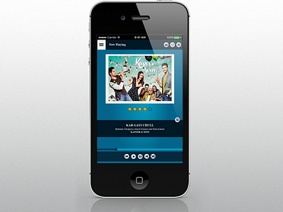 Mobile-Music Player-UI NowPlaying (Mockup) app branding design flat icon illustration minimal ui ux vector