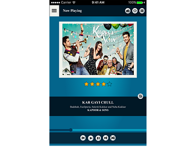 Mobile-Music Player-UI NowPlaying