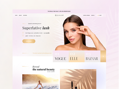 Superlative lash Landing Page