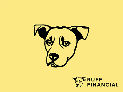 Dog Logo Design - Black and Yellow Logo - Dog Branding