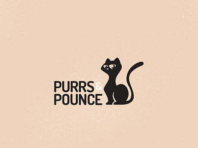 Purrs & Pounce Logo - Cat logo design - Syeda Saleha