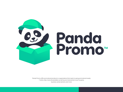 Panda Promo Logo - Panda Branding - Syeda Saleha abstract logo brand identity branding business panda logo cap with panda corporate logo design logo logo art minimalist panda modern logo panda panda box logo panda promo logo panda vector