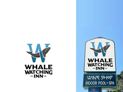 Whale Fish Logo Design - W Fish logo - Syeda Saleha